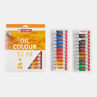 Olieverf set met 24 tubes olieverf artmaterialsjanne