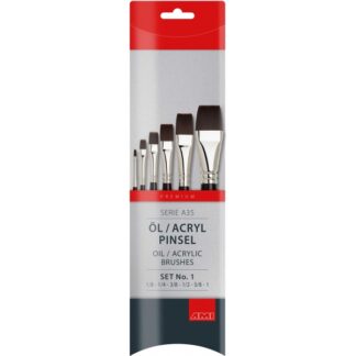 Penselen 6 Stuks Set Professionele Fijne Tip Ronde Puntige Nylon Haar Kunstenaarsborstels
