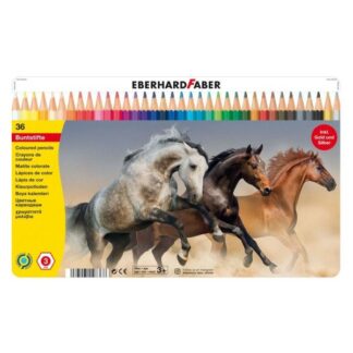 Eberhard-Faber Kleurpotloden Paarden Blik à 36 stuks