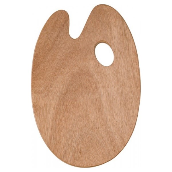 Houten Schilderpalet Ovaal 20 x 30cm - Dikte 5mm