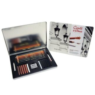 Conté à Paris Sketching Box Pencil Carrés Set
