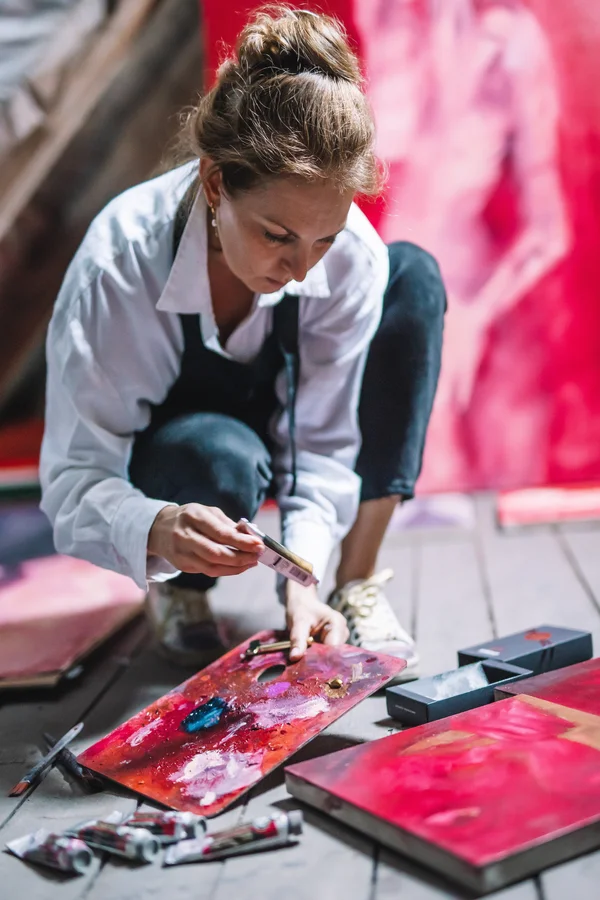 Kunstschildersverf voor schilderijen
