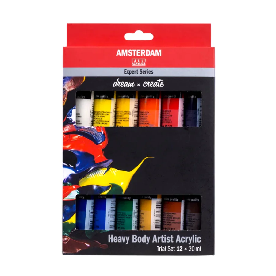 Expert acrylverf sets met tubes van 20 ml