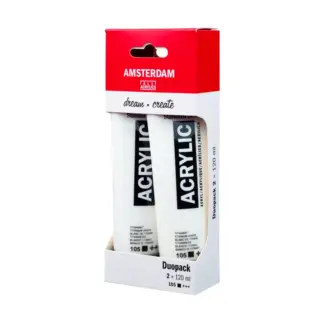 Duopack Amsterdam acrylverf Titaan Wit
